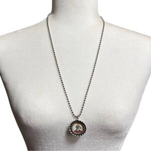 Cherry Coke Little Prince Ball Chain Pendant Necklace
